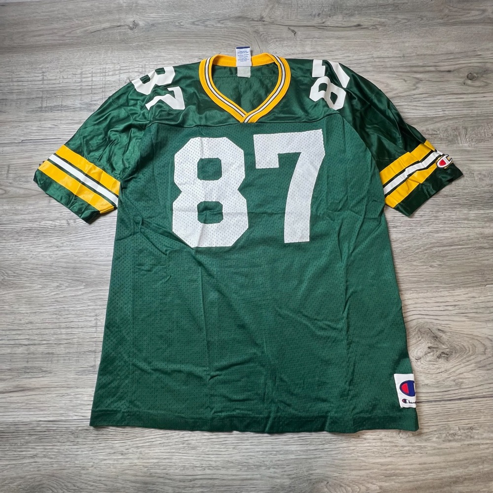 Champion Football Jersey Mens XL‎ Green Robert Brooks 87 Packers Vintage NFL